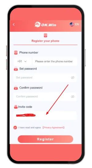 Enter invite code