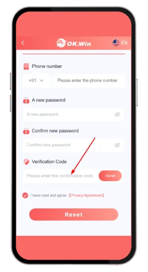 Enter verification code